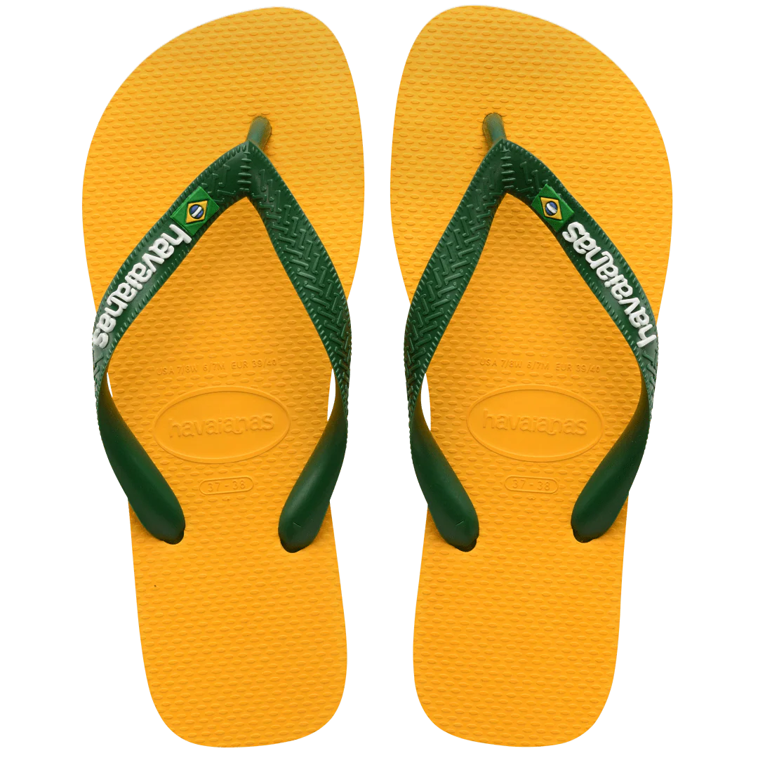 Women's Brazil Logo Flip Flops